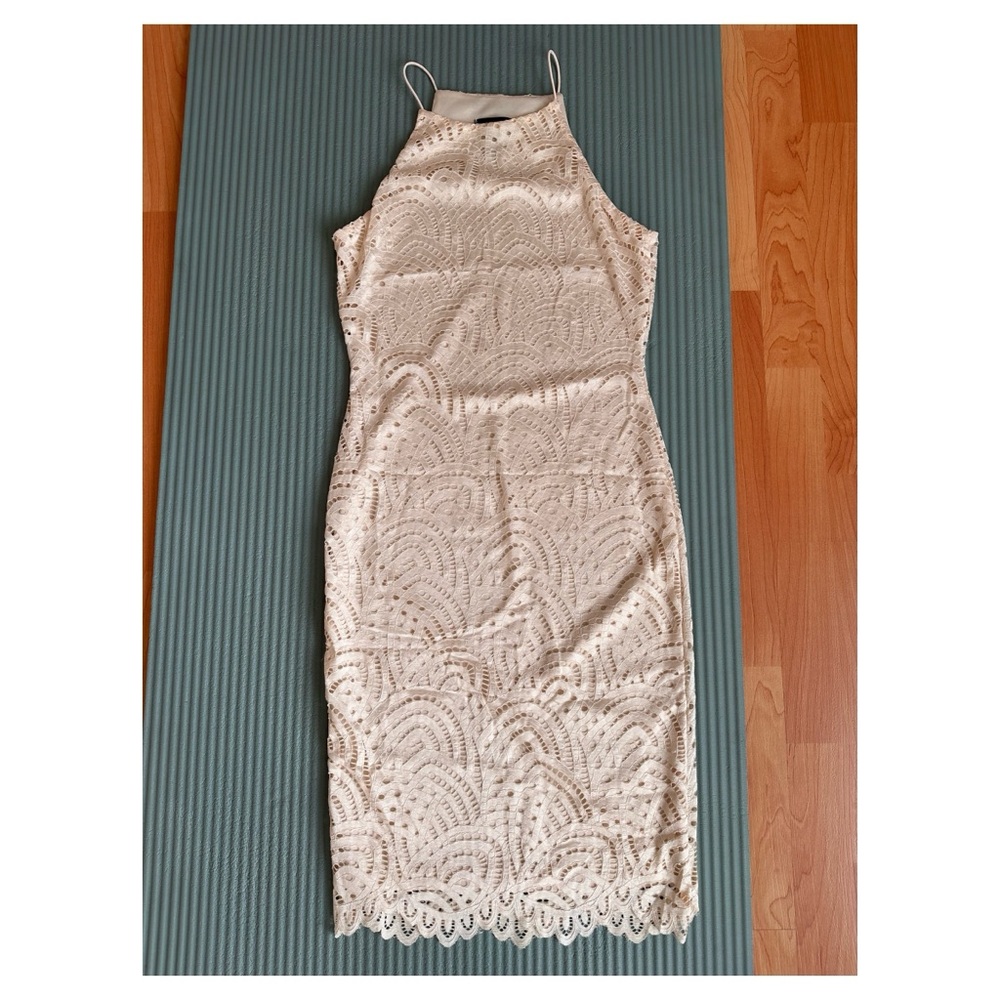 Elegant Cream Lace Dress